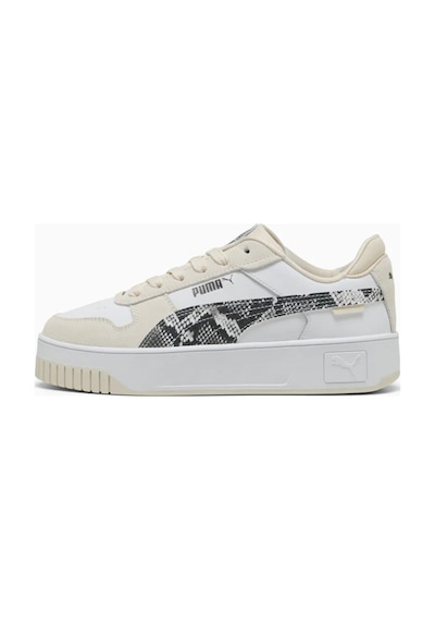 Puma Carina Street Snake Chic Kadın Spor Ayakkabı 40161101 40161101 Bey Beyaz