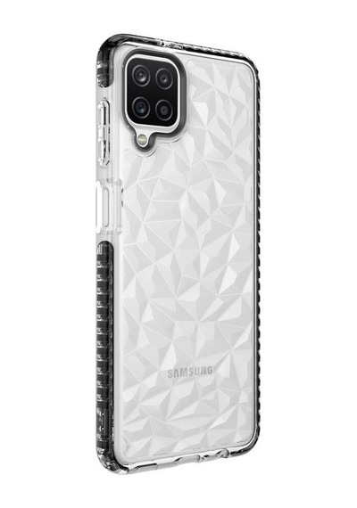 Zore Galaxy Uyumlu A12 Kılıf Msra Buzz Kapak - Siyah Siyah