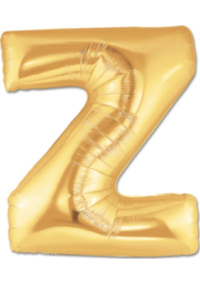 Gold Folyo Balon Z Harfi 40" İnç 100 CM