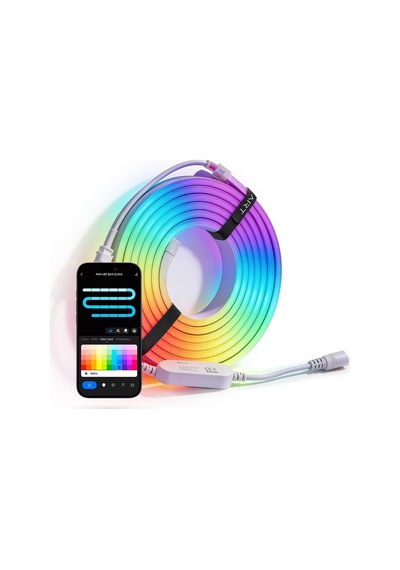 Tr Şımart Akıllı Neon Led Şerit, 2,5 Metre, Rgb Çok Renkli, İç Mekan