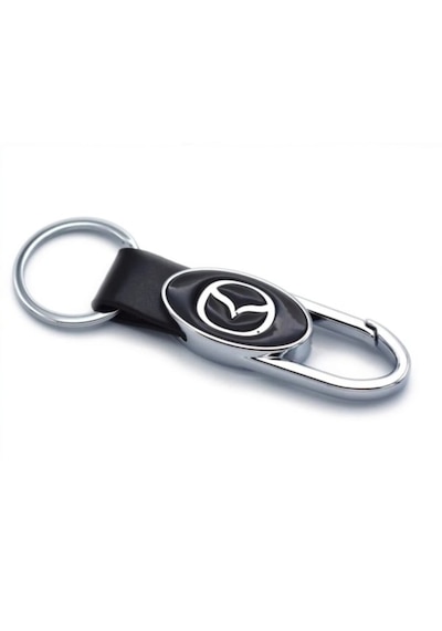 Mazda Metal Deri Kancalı Anahtarlık Şık Kaliteli Aksesuar Çanta Araba New