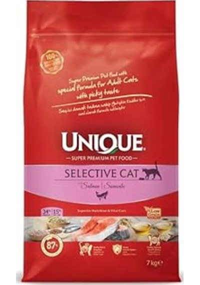 Unique Adult Selective Cat Salmon 7 Kg Seçici Kedilere Özel