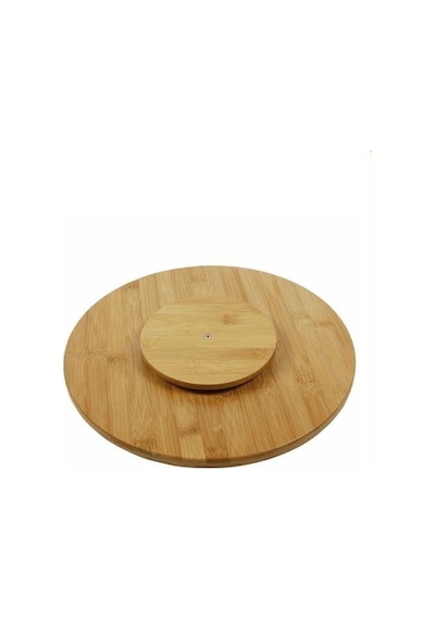 Rossel Premium 30cm Bambu Çizgi Dönerli Sunum Tahta -2341