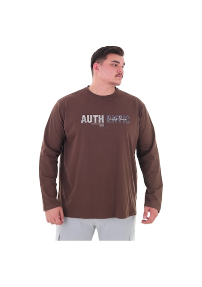 Erkek 115-155 Kilo Arası İçin Uygun Uzun Kol Bisiklet Yaka Mevsimlik Baskılı İnce Sweatshirt Kahverengi Erkek 115-155 Kilo Arası İçin Uygun Uzun Kol Bisiklet Yaka Mevsimlik Baskılı İnce Sweatshirt Kahverengi