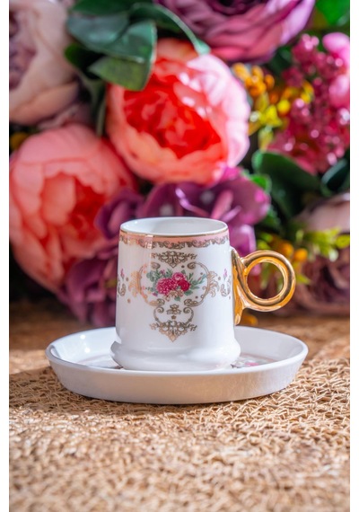 Acar Lenora 6 Kişilik Kahve Fincanı Takımı - 90 Ml renkli