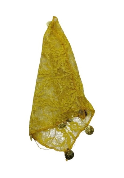 Halay Mendili Dantelli Sarı 10'lu Paket