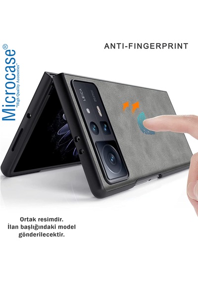 Microcase Tecno Phantom V Fold2 Deri Kaplama Kılıf-al5121 Kırmızı