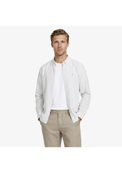 Nautica Erkek Yeşil Regular Fit Çizgili Gömlekçizgiliw65541t