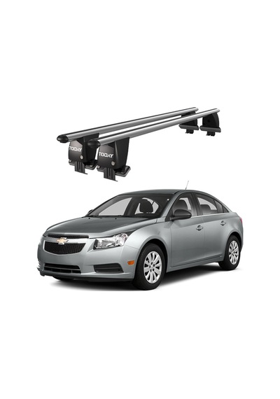Royal Chevrolet Cruze 2009-2016 Uyumlu Gri Kilitli Ara Atkı Port Bagaj Tavan Barı