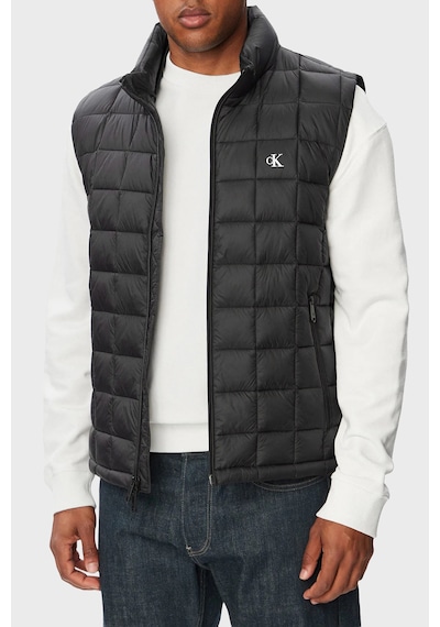 Calvin Klein Su İtici Kapitoneli Dik Yaka Hafif Şişme Yelek Lv04rg507gub1 Erkek Yelek Lv04rg507g Ub1 Siyah
