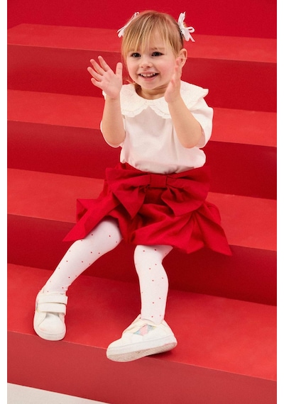 Defacto Poplin Etek Kız Bebek G9996a526smrd282 Kırmızı-rd282