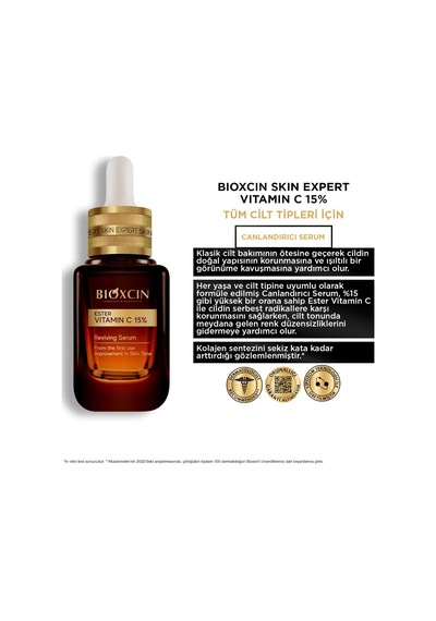 Ester Vitamin C 15% Canlandırıcı Serum 30 Ml Niasinamid, Lipozom Teknolojisi, Etki Cilt Tonu Eşitleyici Ve Aydınlatıcı Serum