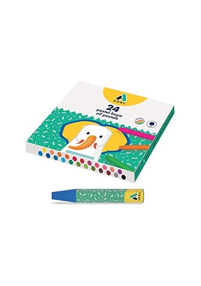 Pastel Boya 24 Renk Sağlığa Zararsız Yumuşak Kullanım Ve Dökülmeyi Önleyen Ambalaj Çok Renkli