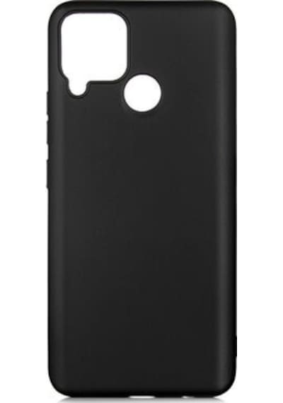 Realme C25 Kılıf Esneyebilen Şık Sofina Silikon Kapak Siyah
