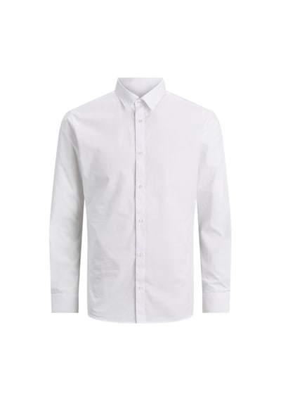 Jack & Jones Büyük Beden Uzun Kollu Gömlek - Joe - 12200623 Beyaz