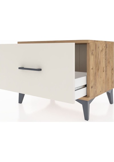 Hyperion Komodin Tek Çekmeceli 60x44x48 Çam-aytaşı Atlas Çam