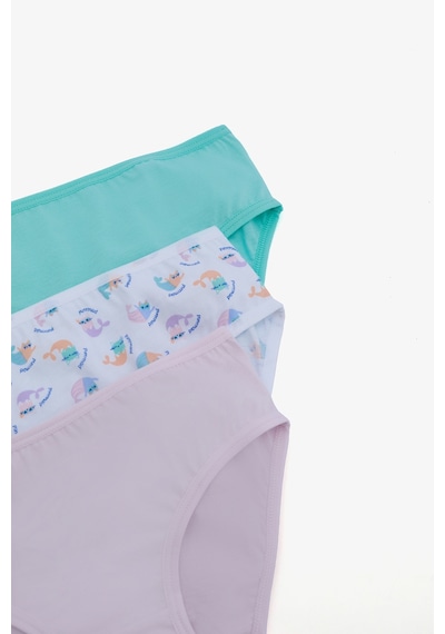 Penti Kız Çocuk Purrmaid Çok Renkli 3lü Slip Külot