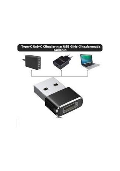 Samsung Uyumlu Huawei Xiaomi Oppo Type-C Dişi Usb Erkek Çevirici