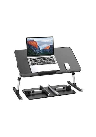 Bix Saiji Al33 Yükseklik Ve Açı Ayarlı Laptop Standı Ergonomik Ve Katlanabilir Çalışma Masası Siyah