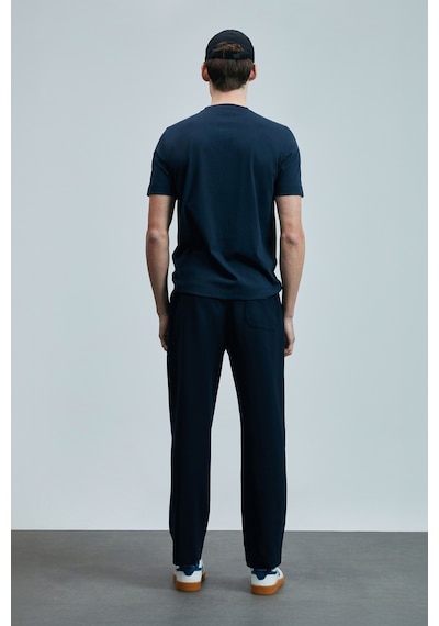 Lufian 111020263 Olıvıa Modern Grafik T- Shirt Erkek Tişort Lacivert