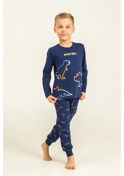 Rolypoly Erkek Çocuk Wildlife Lacivert Uzun Kol Pijama Takım Rp3866-c-v1 Rp3866-c-v1
