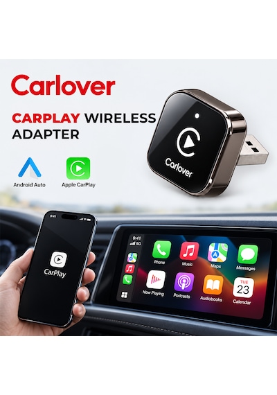Carlover 2in1 Kablosuz Carplay Ve Android Auto Dönüştürücü Adaptör Diğer