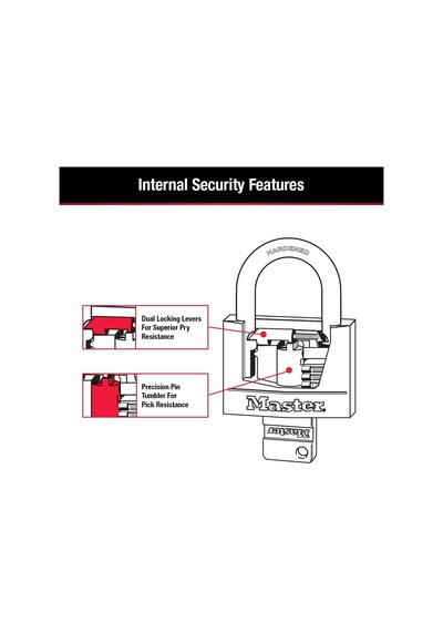 Master Lock 141tlf Kaplamalı Alüminyum Asma Kilit Anahtarlı, 2'li