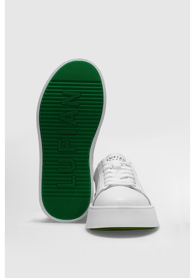 Lufian 121230053 Adel Beyaz-yeşil Kadın Günlük Sneaker Beyaz - Yeşil
