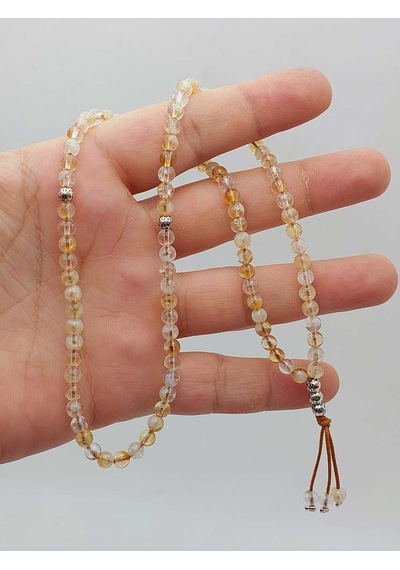 Yasamtohumu Sitrin Taşı 99luk Tesbih 4mm 36725 Çok Renkli