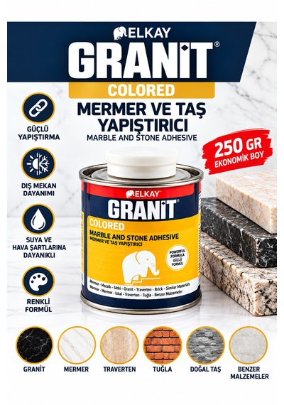 Granit Mermer Yapıştırıcı 250gr Güçlü Taş Yapıştırma