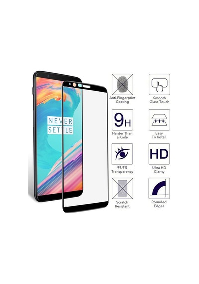 Oneplus 5T 6.01" Tam Kaplayan Tempered Glass Cam Koruma Oneplus 5T 6.01" Tam Kaplayan Tempered Glass Cam Koruma