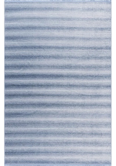Stripe Mavi Kilim Kaymaz Taban Salon Oturma Odası Antre Halısı 33013a, 120 X 180 Çok Renkli