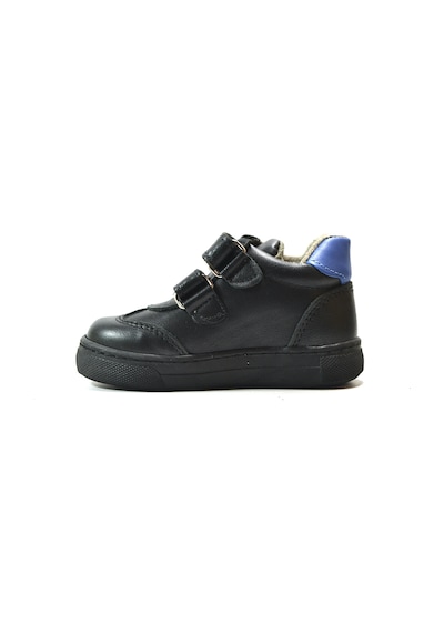 Onlo Ayakkabı S.260 Deri Siyah Mavi Ortopedik Erkek Bebek Sneaker Siyah - Mavi