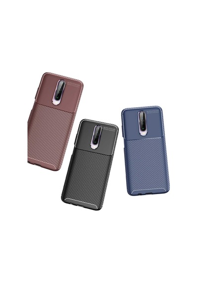 Xiaomi Poco X2 Kilif Karbon Silikon Case 389460110