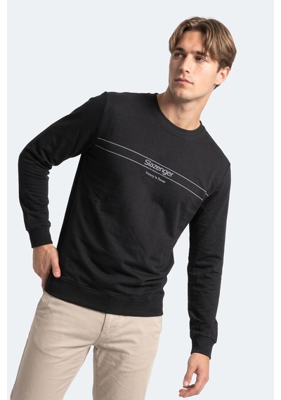 Slazenger Garret Erkek Siyah Sweatshırt