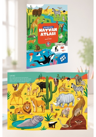 Çocuklar İçın Hayvan Atlası - Ülkeler Ve Kültürler Eko Paket