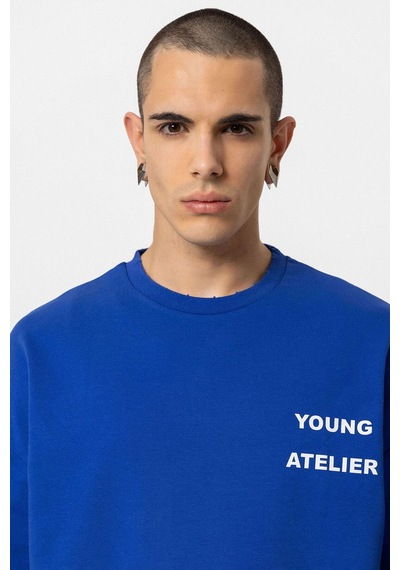 Vamos Young Atelıer Baskılı Şort Takım Saks