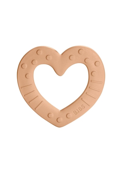 Bibs Baby Bitie Heart Peach Dişlik Turuncu