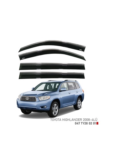 Toyota Highlander Kromlu Cam Rüzgarlığı Niken 2008+