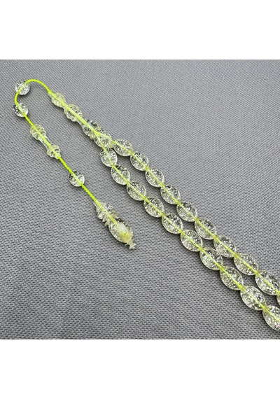 Özel Üretim Diamond Shine Simli Uçak Camı Tespih Çok Renkli