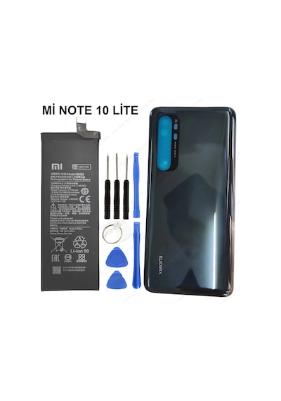 Xiaomi Mi Note 10 Lite Arka Cam Pil Kapağı Batarya Kapağı + Pil