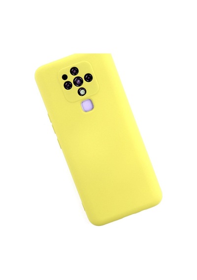 Camon 16 Kılıf Nano İçi Kadife Silikon - Sarı Bz8683140313043