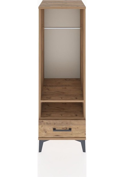 Hyperion Dolap 2 Raflı Tek Çekmeceli Tek Askılı 44x44x134 Çam-çam Atlas Çam