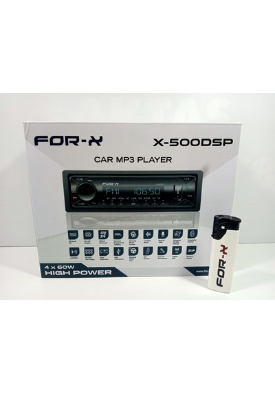 For-x Teyp + For-x Çakmak For-x X-500dsp 4x60w 3 Amfi Çıkışlı