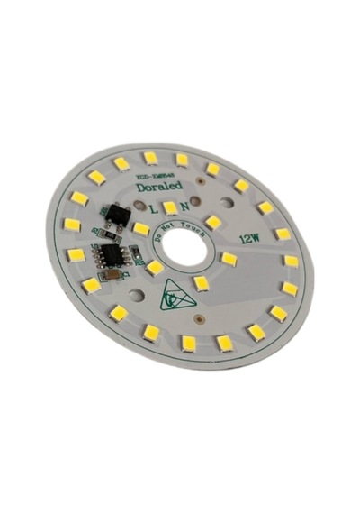 220Volt 12Watt Smd 2835 Ledli Led Modül Beyaz 10mm Delik Çaplı 220V 12W Avize Ledi 60mm(3 Adet)