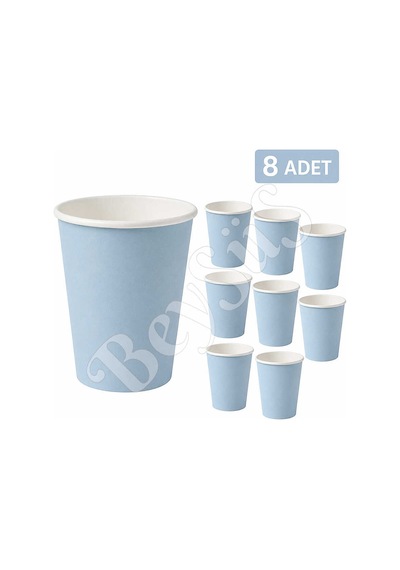 Parti Kağıt Bardak 8li Mavi Diğer