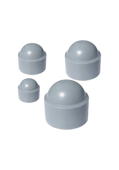 Cateksss M10 Somun Kapağı, Plastik Somun Kapama, Somun Gizleyici Kapak - Gri - 15 Li Paket
