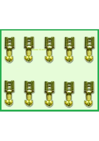 Sarı Geçmeli Dişi Terminal Soket 6.3Mm - 375853058