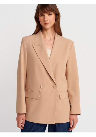 Dilvin 60770 Blazer Ceket-camel CAMEL
