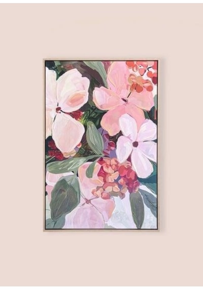 The Mia Floral Kanvas Tablo 60x90 Cm Tbl0069